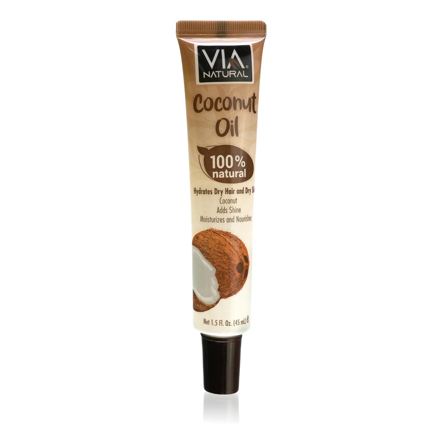 Via Natural Ultra Care Moisturizing Coconut Oil for Hair, Scalp & Body Treatment, 1.5 fl oz (3 Pack)