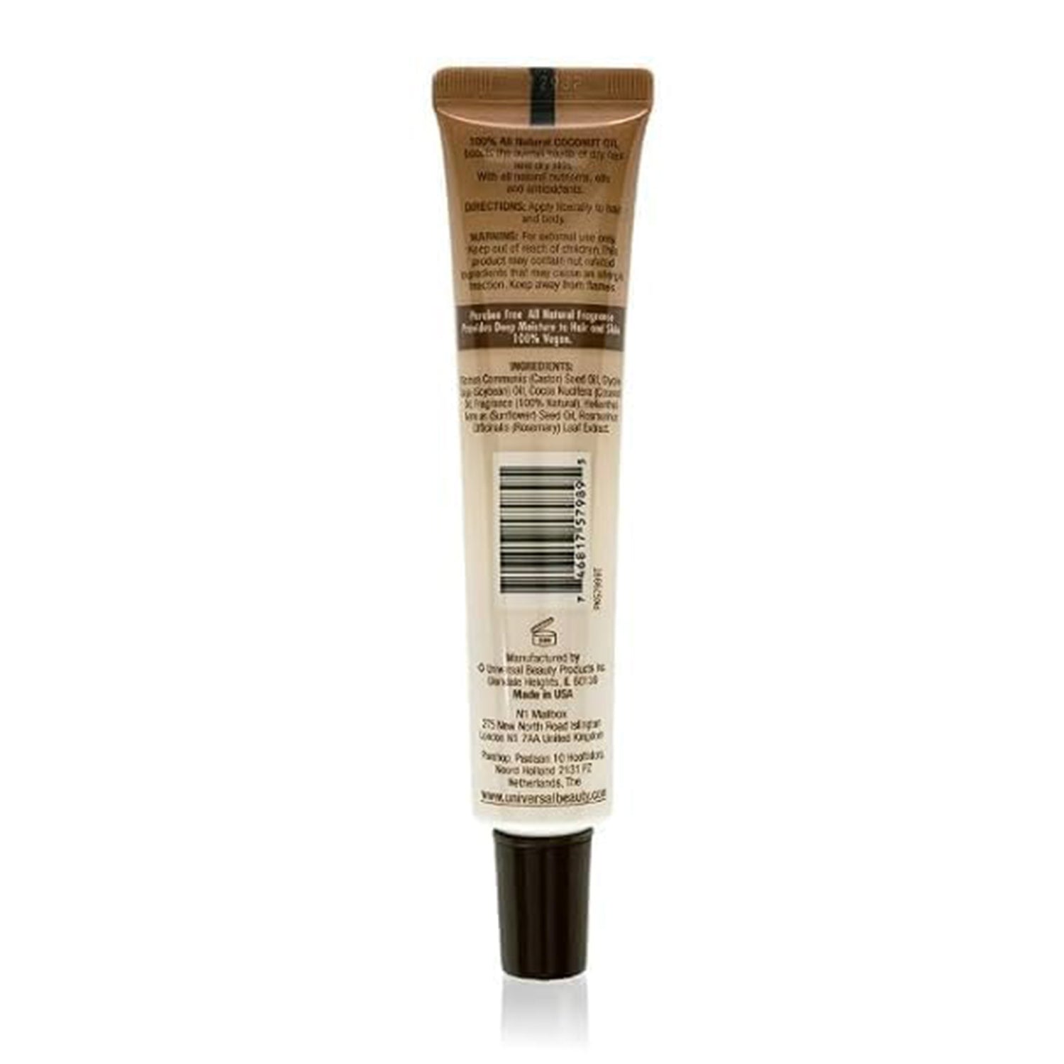 Via Natural Ultra Care Moisturizing Coconut Oil for Hair, Scalp & Body Treatment, 1.5 fl oz (3 Pack)