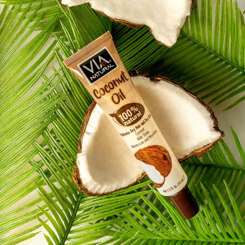 Via Natural Ultra Care Moisturizing Coconut Oil for Hair, Scalp & Body Treatment, 1.5 fl oz (3 Pack)