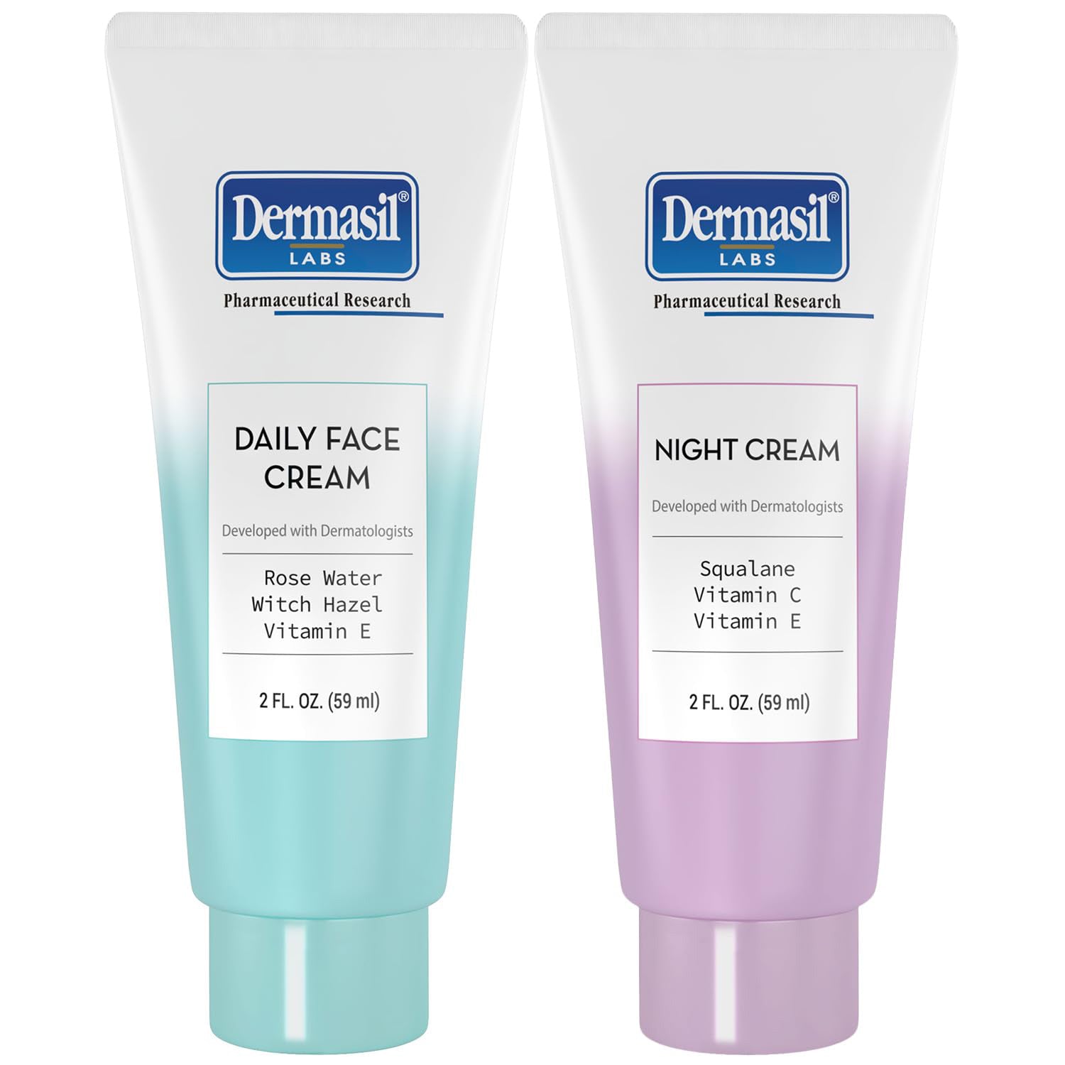 Dermasil - Crema hidratante facial (Paquete de 2 unidades)